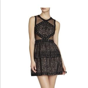 BCBG MaxAzria Joselyn Black Lace Sleeveless Cocktail Dress – Size 2